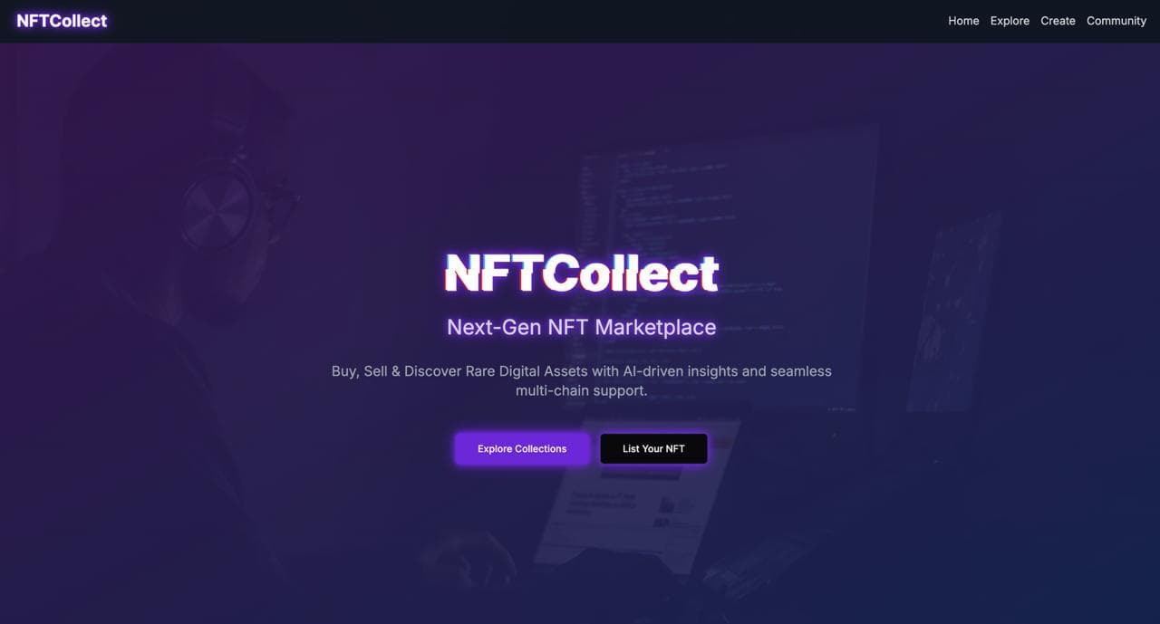 NFTCollect blurred background