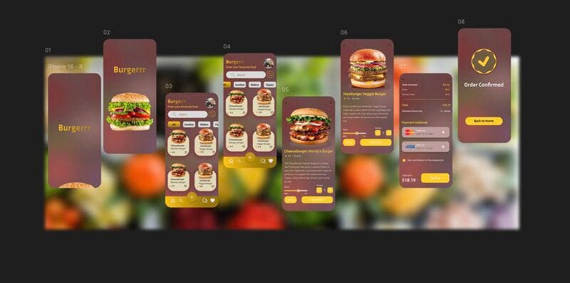 Burgerrr blurred background