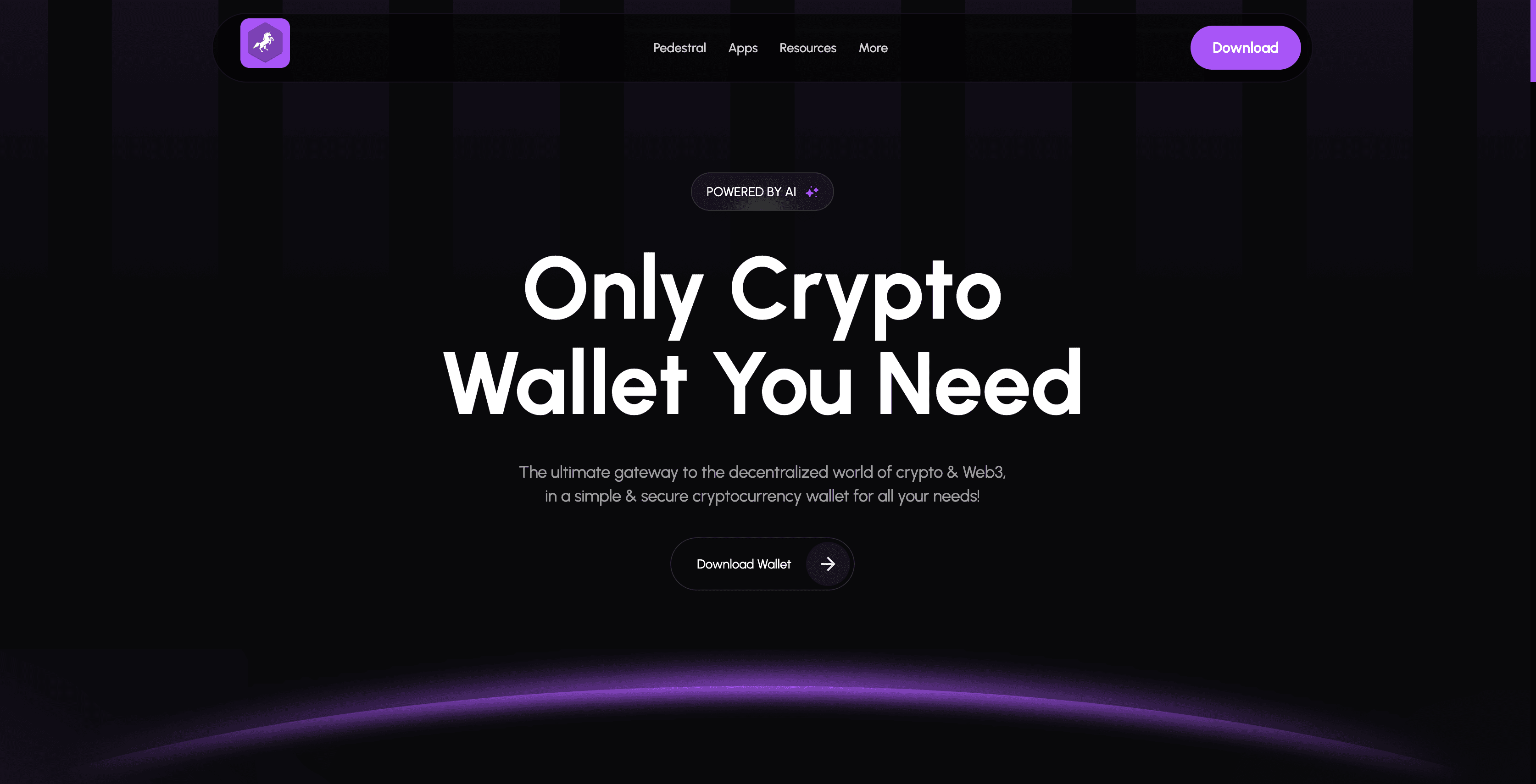 ChainWallet blurred background