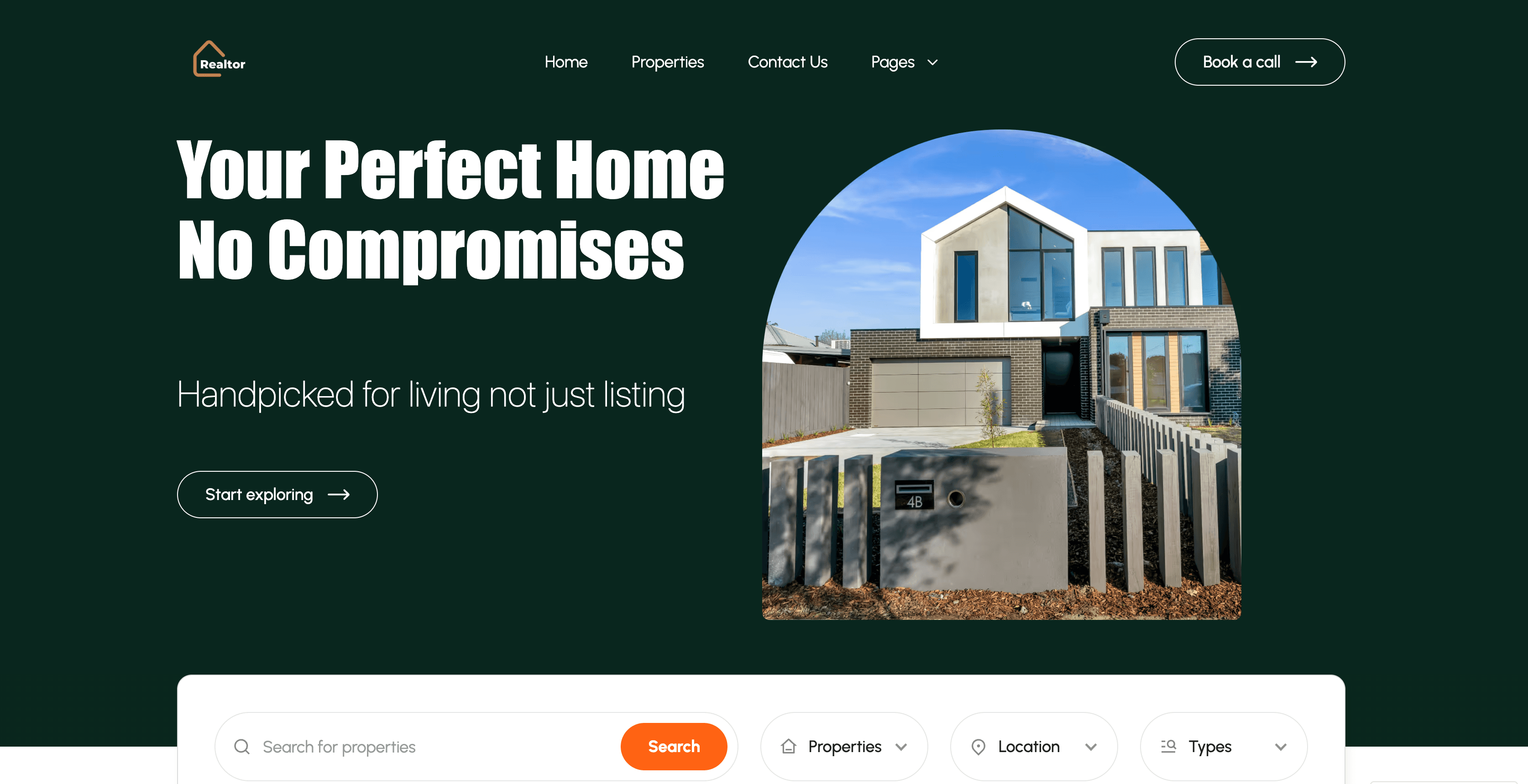 Realtor blurred background